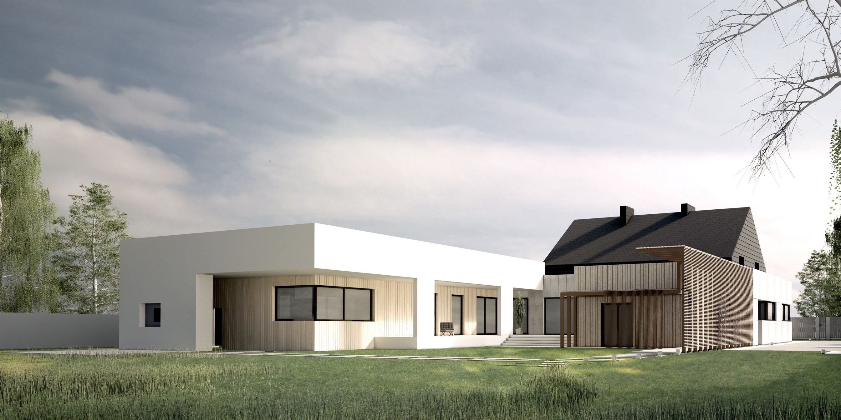Single-family house - reconstruction with extension in Sochaczew